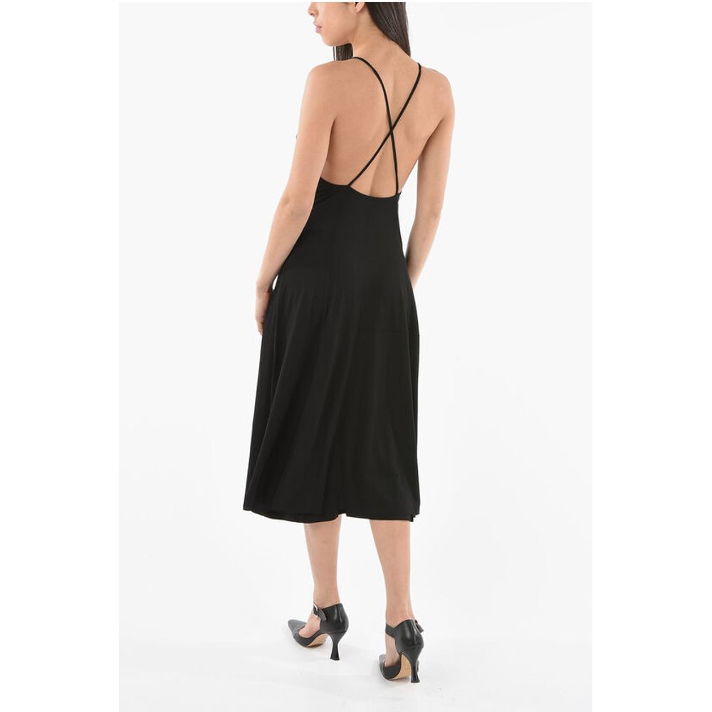 Loewe Draped Dress with Criss Cross Straps - Image 2