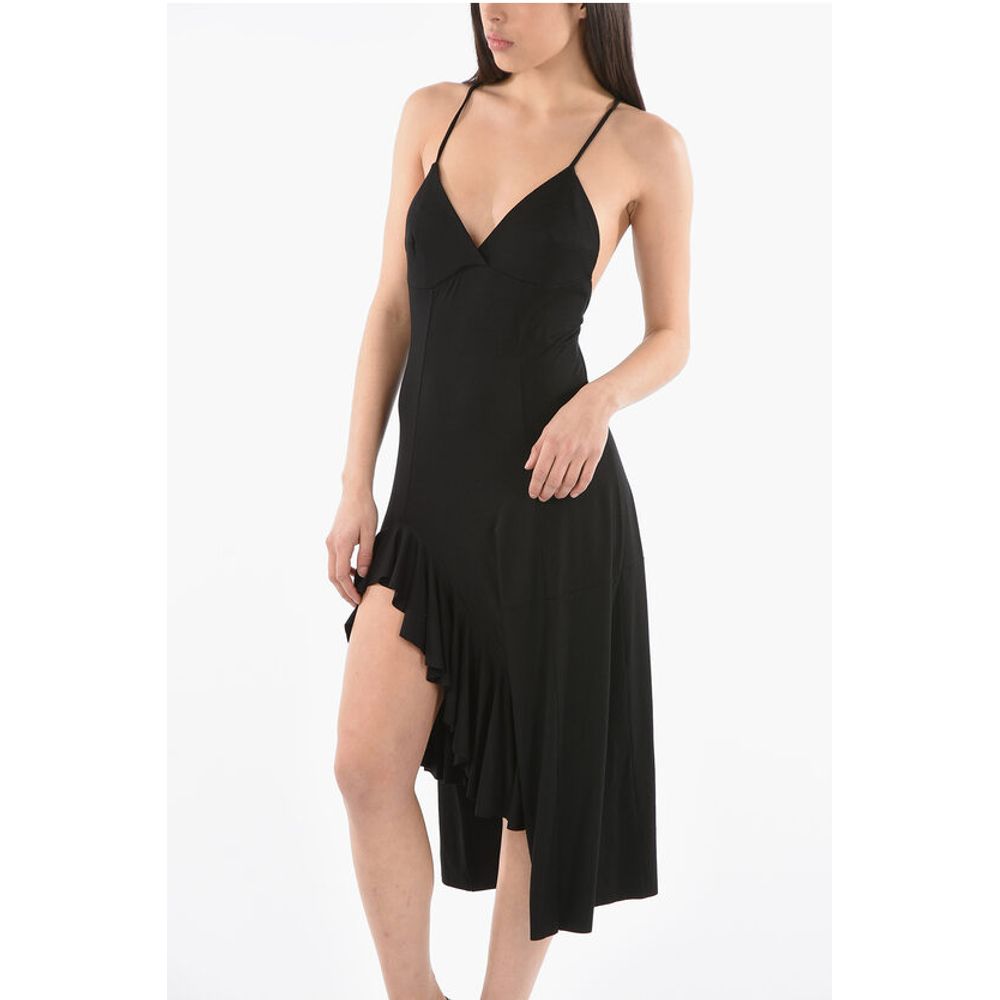 Loewe Draped Dress with Criss Cross Straps - Image 4