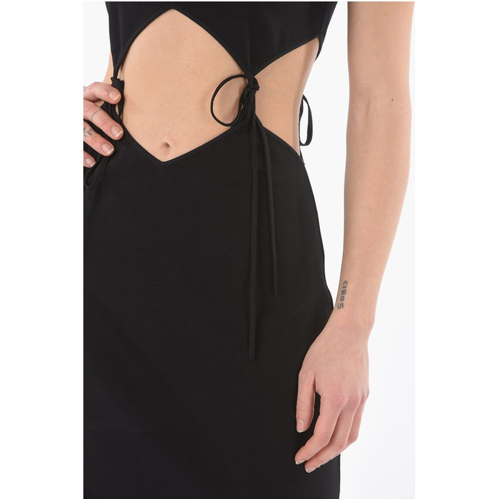 Bottega Veneta Mini Dress with Cut Out Detail with Laces - Image 3