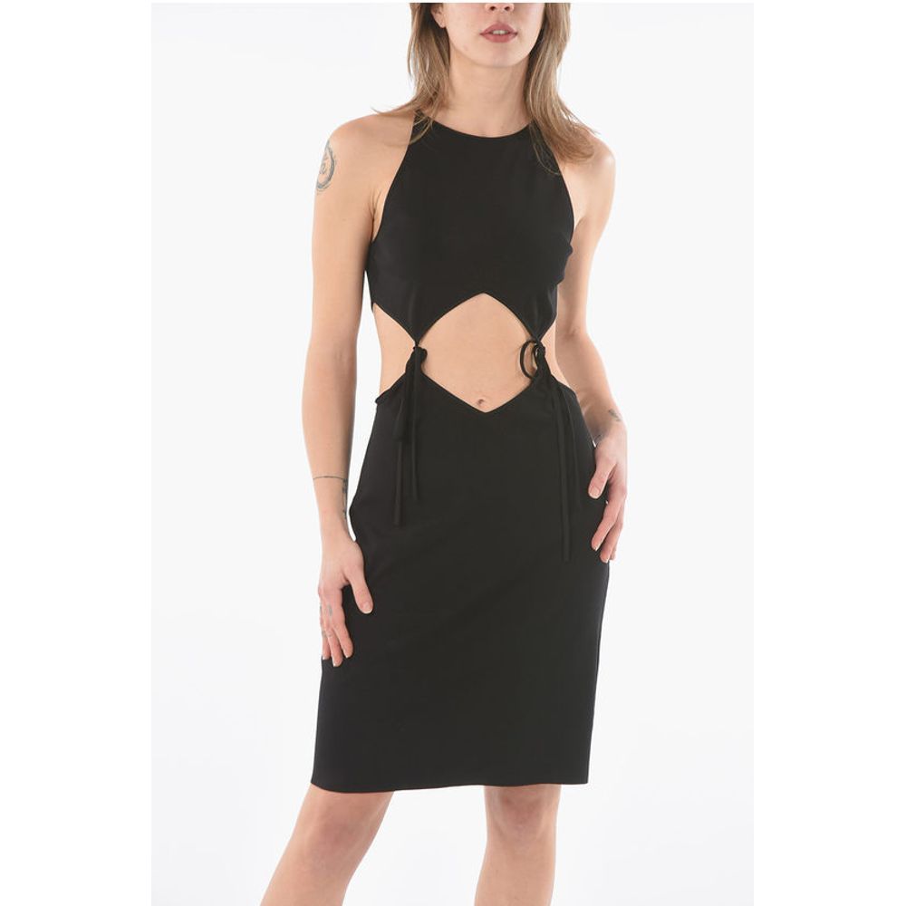 Bottega Veneta Mini Dress with Cut Out Detail with Laces - Image 4