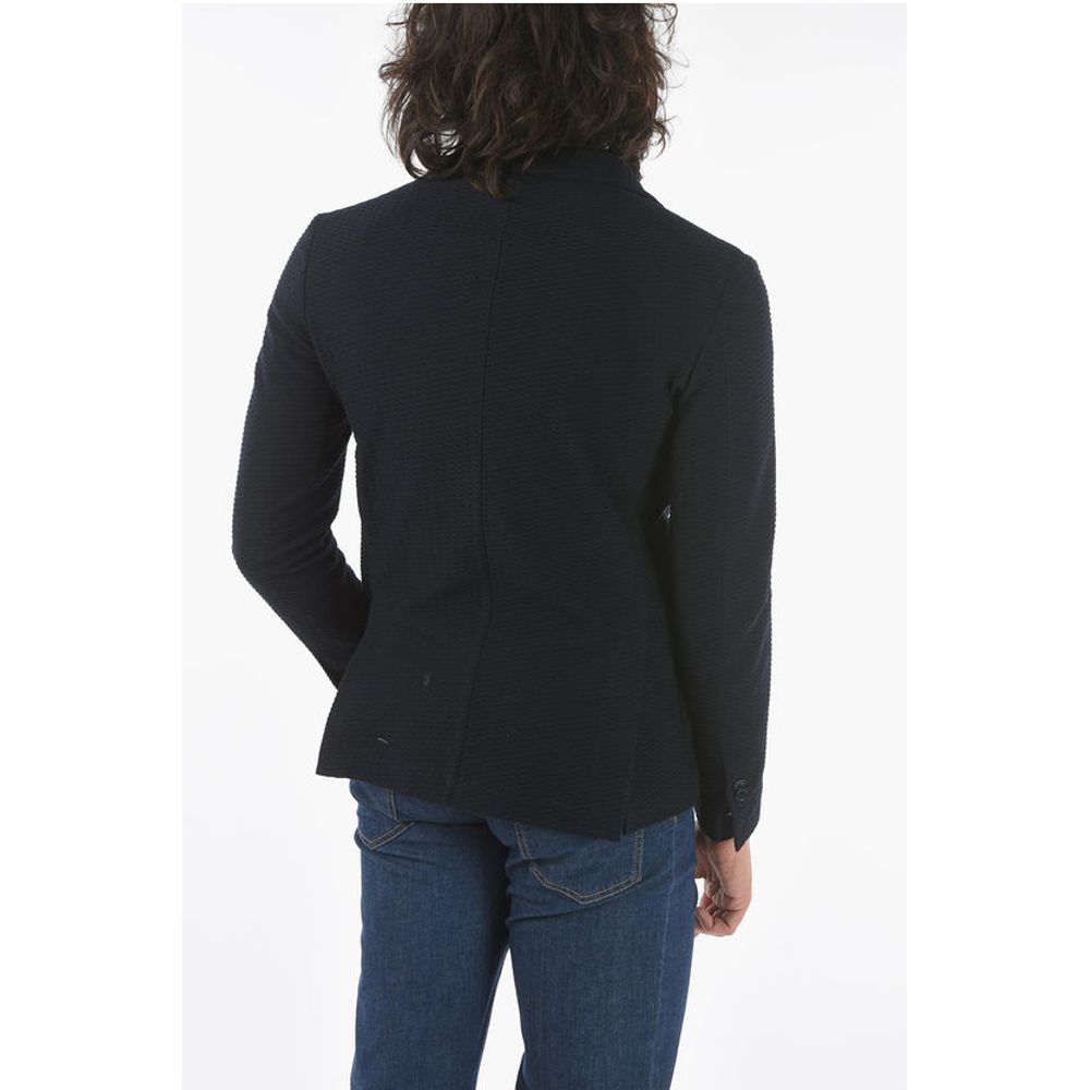 Corneliani CC COLLECTION cotton side vents notch lapel 2-button blazer - Image 2