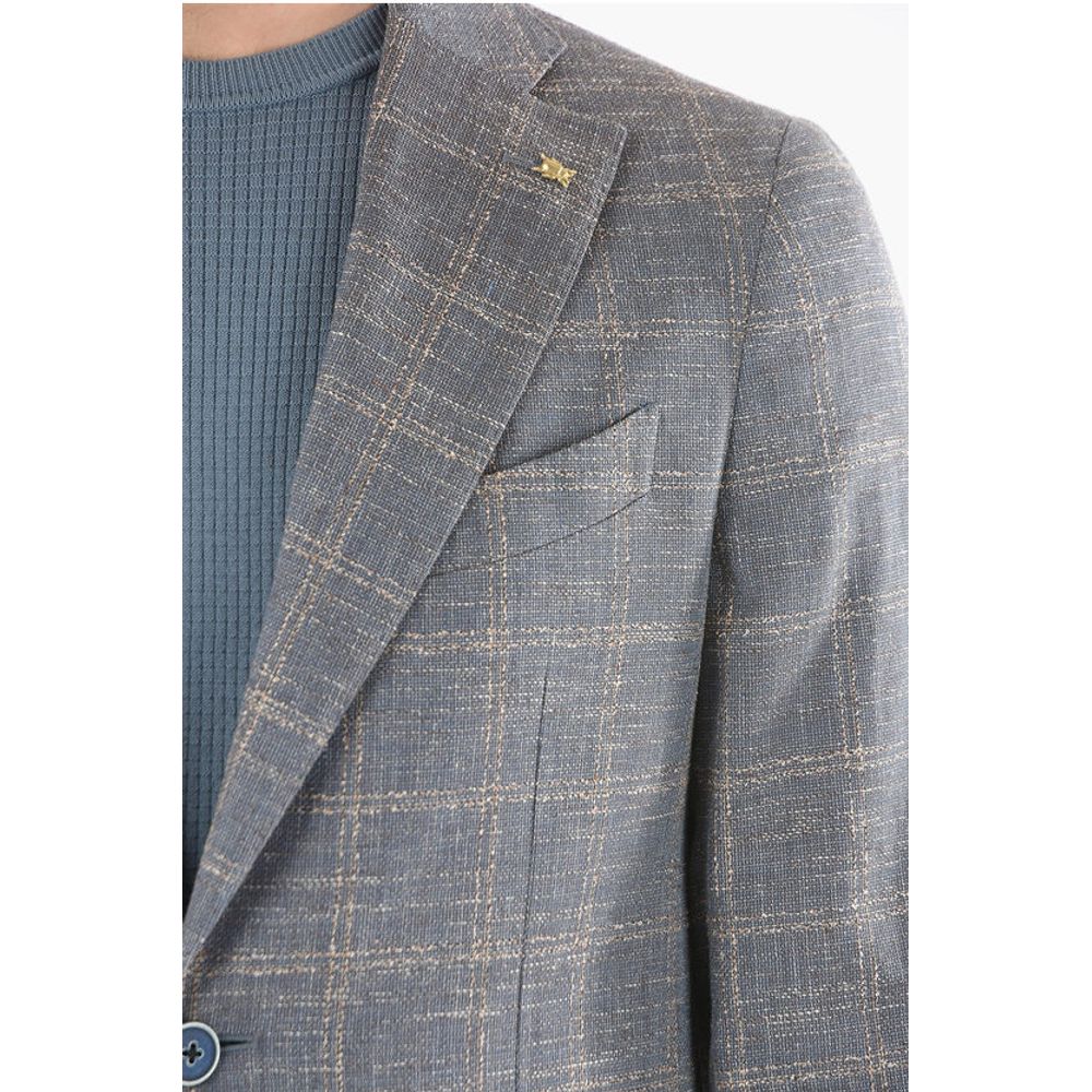 Corneliani CC COLLECTION Windowpane Check RETAILORED 2-button Blazer - Image 3