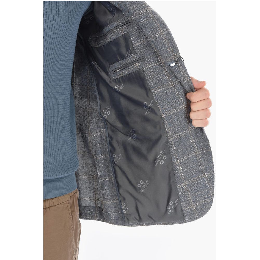Corneliani CC COLLECTION Windowpane Check RETAILORED 2-button Blazer - Image 5