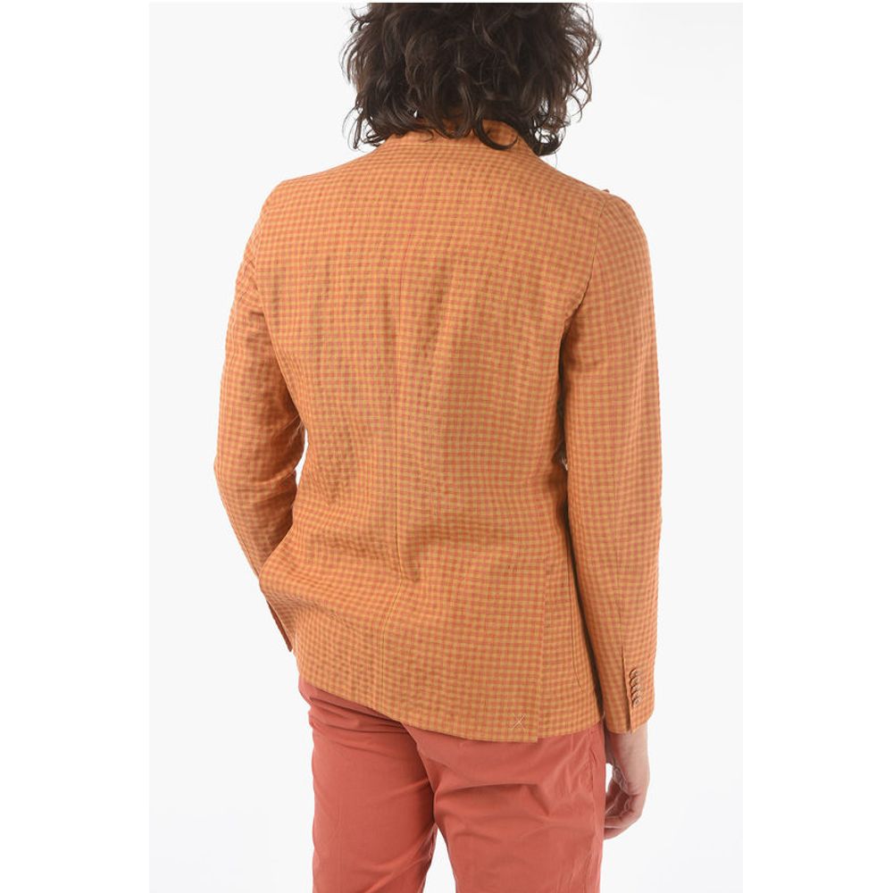 Corneliani CC COLLECTION gingham checked side vents peak lapel REWARD 2 - Image 2