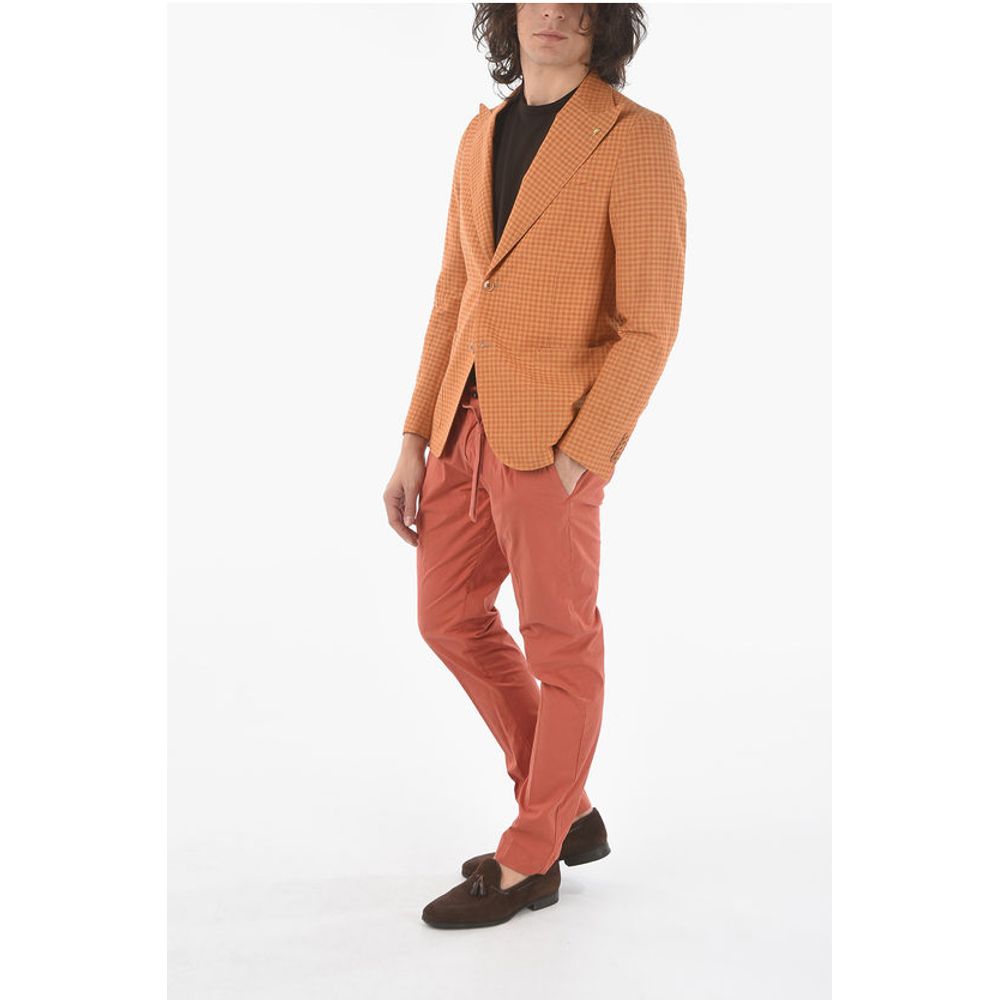 Corneliani CC COLLECTION gingham checked side vents peak lapel REWARD 2 - Image 4