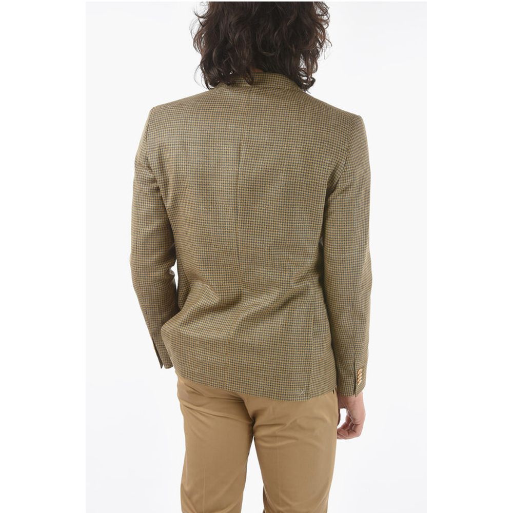 Corneliani CC COLLECTION houndstooth side vents notch lapel RESET 2-but - Image 2