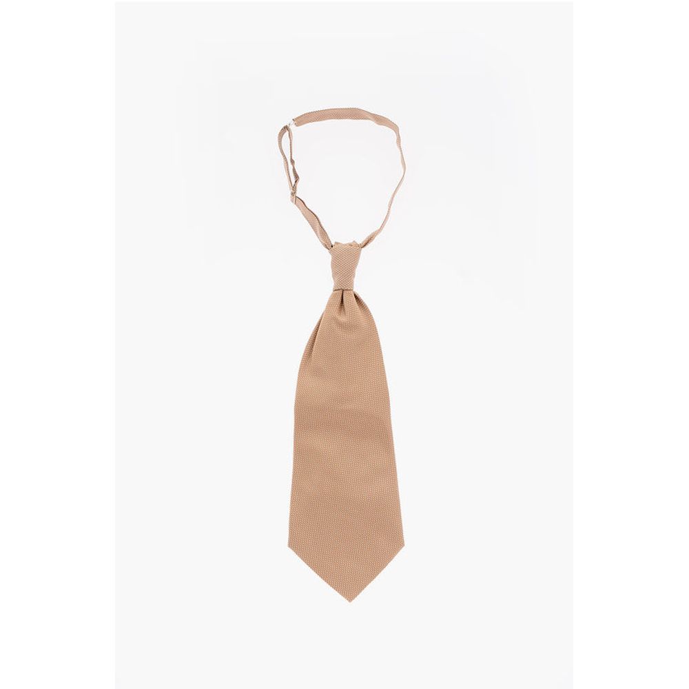 Corneliani Solid Color Silk Ascot Tie