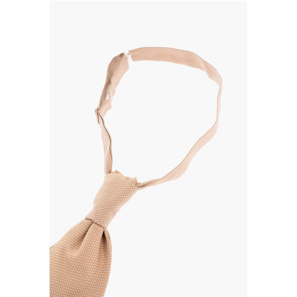 Corneliani Solid Color Silk Ascot Tie - Image 2