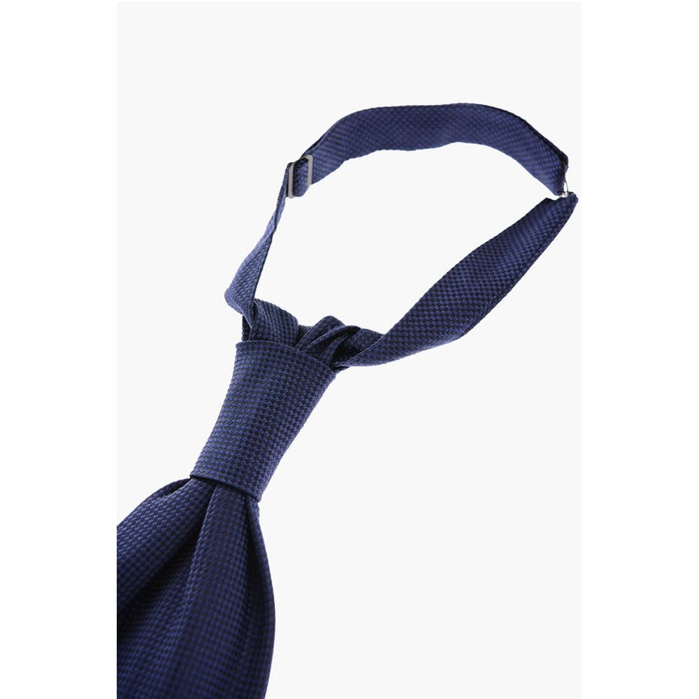Corneliani CC COLLECTION Solid Color Silk Ascot Tie - Image 2
