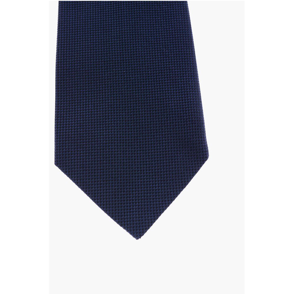 Corneliani CC COLLECTION Solid Color Silk Ascot Tie - Image 3