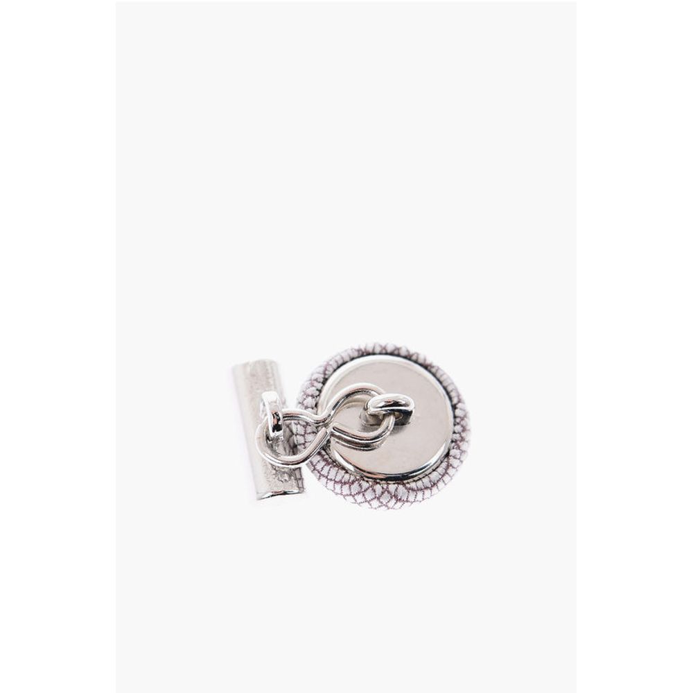 Corneliani Metal and Silk Round Cufflinks - Image 3
