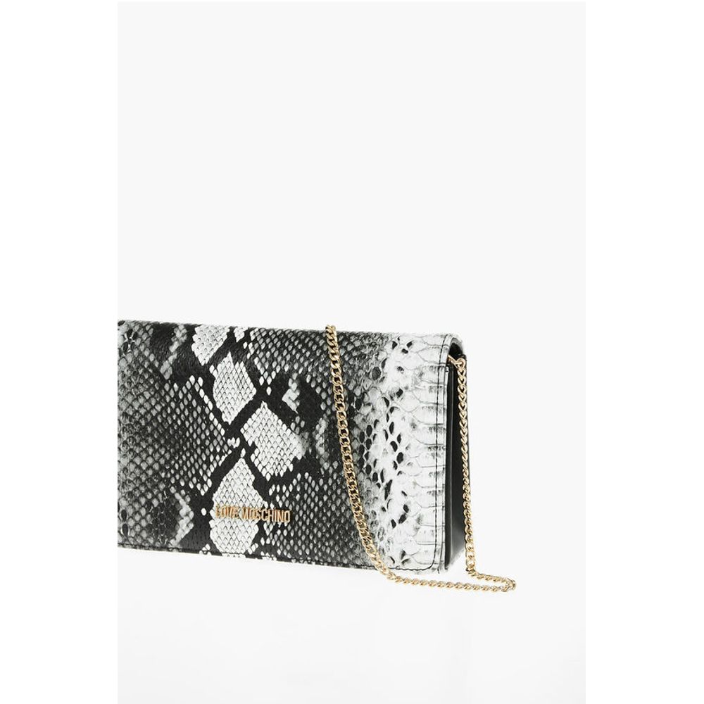 Moschino LOVE Snake Effect Faux Leather Crossbody Bag - Image 3