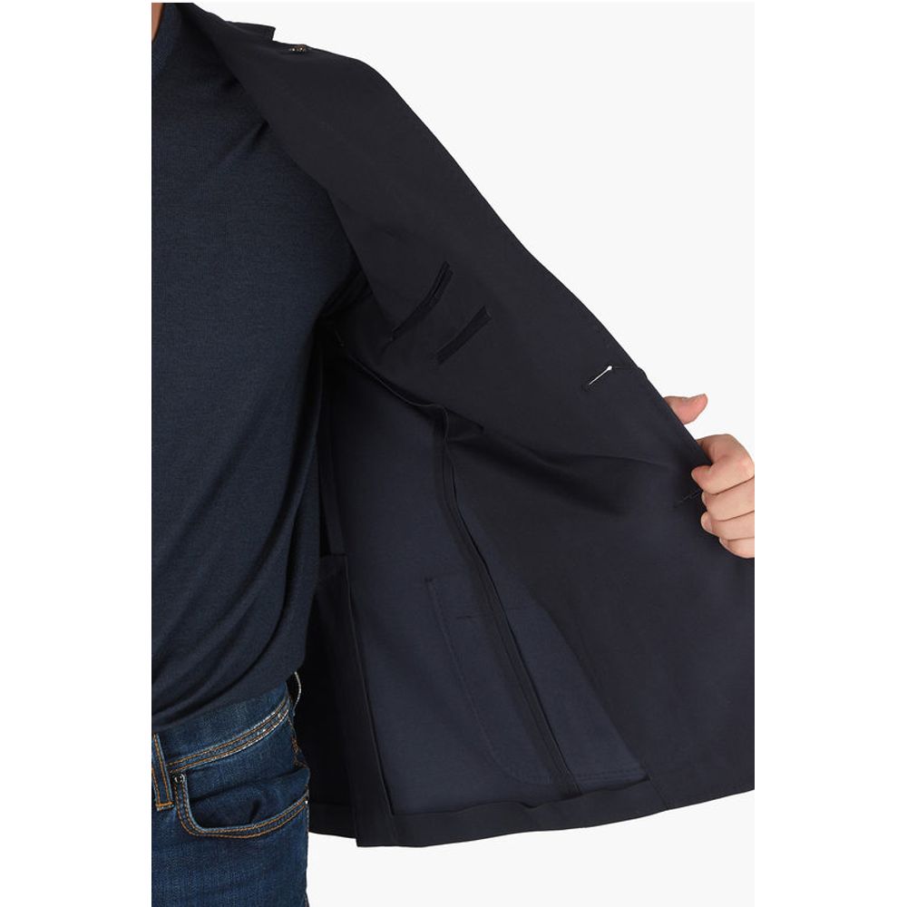 Corneliani CC COLLECTION Cotton Blend RIGHT Blazer with Beetle Brooch - Image 5