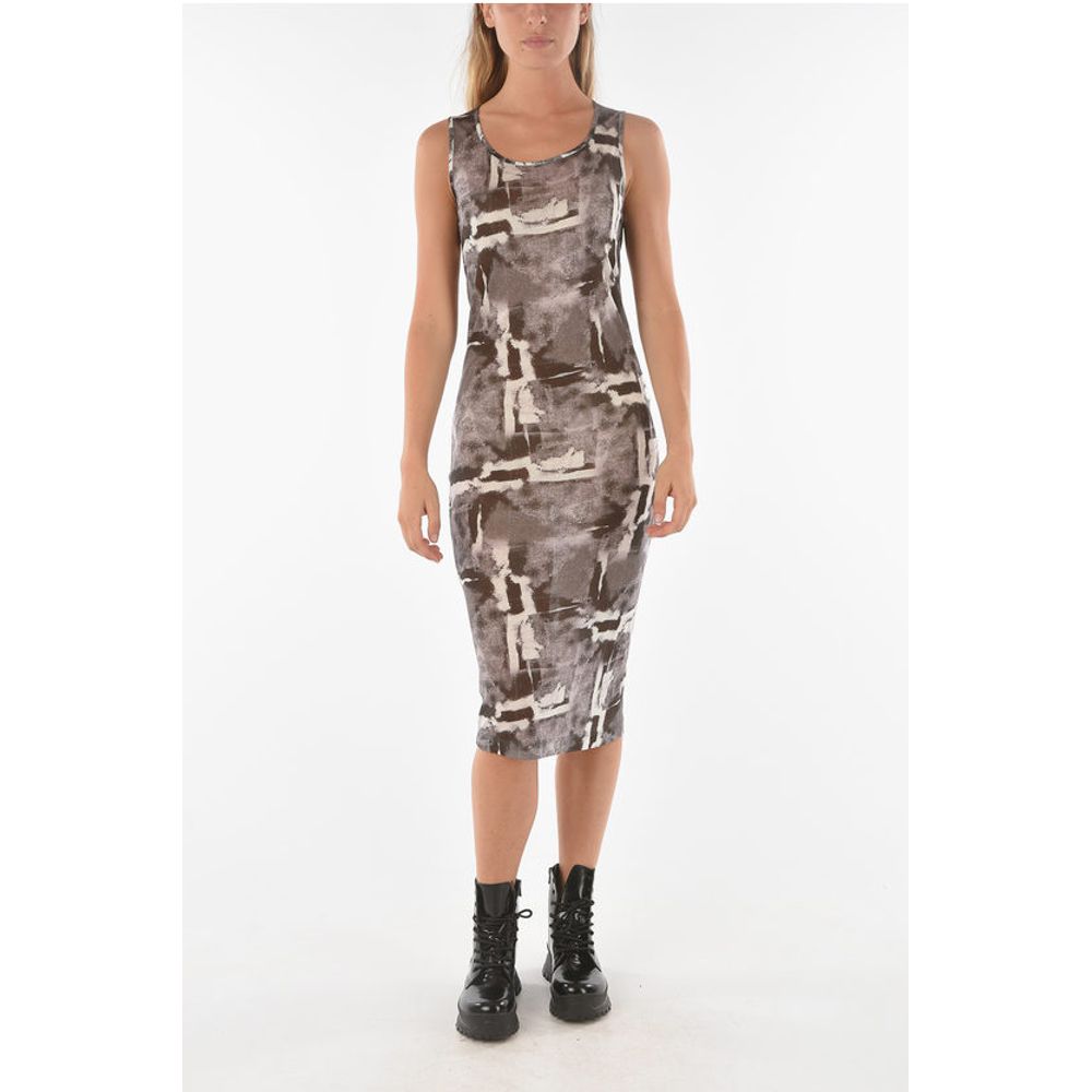 Ixos Bodycon MONOPOLI Midi Dress with Abstract Pattern