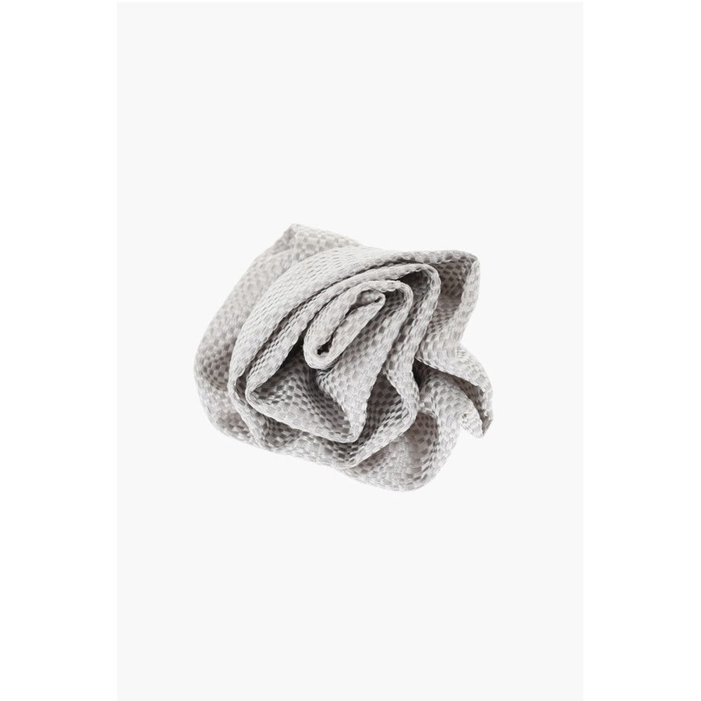 Corneliani Embroidered Silk Lapel Brooch