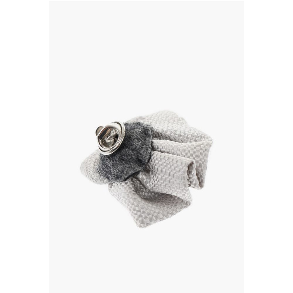 Corneliani Embroidered Silk Lapel Brooch - Image 2