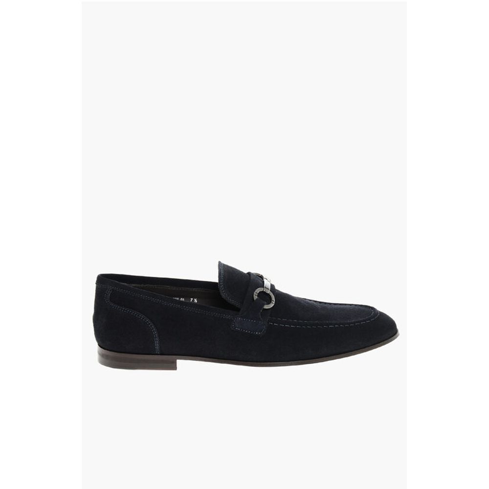 Corneliani Suede Bit Loafers With Leather Sole - Image 3