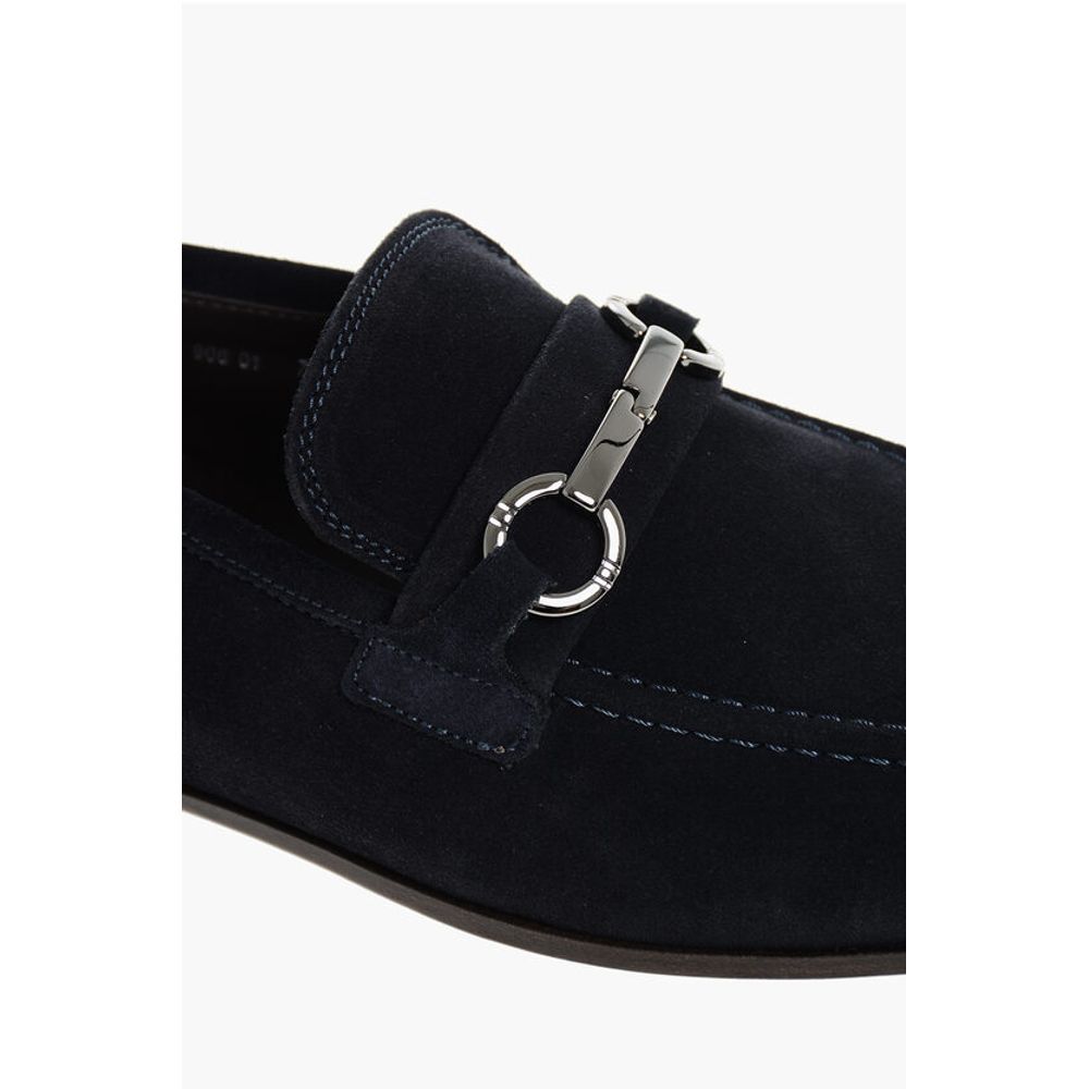 Corneliani Suede Bit Loafers With Leather Sole - Image 4