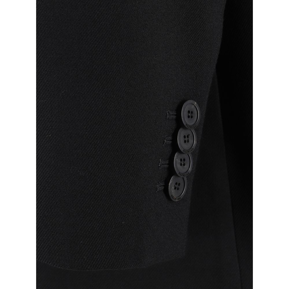 Balenciaga Black Wool Blazer - Image 3