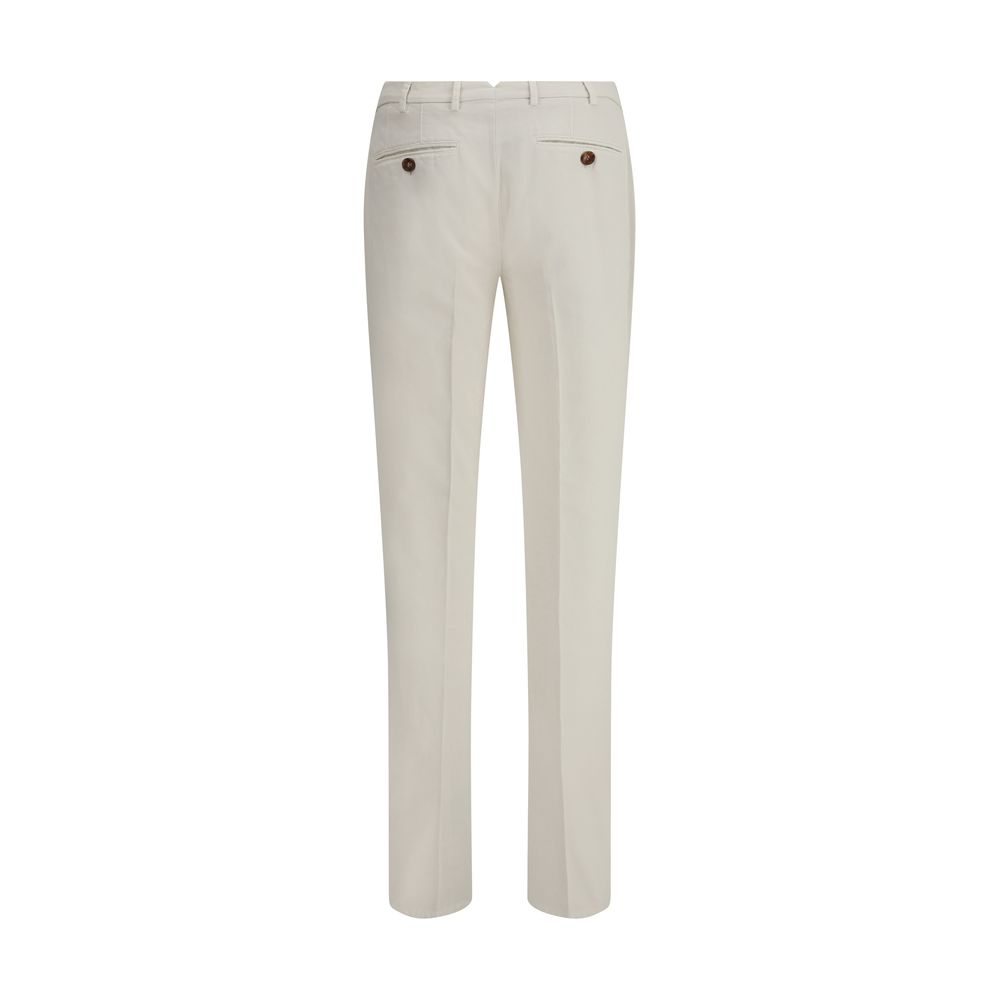 Brunello Cucinelli White Cotton Casual Pants - Image 2