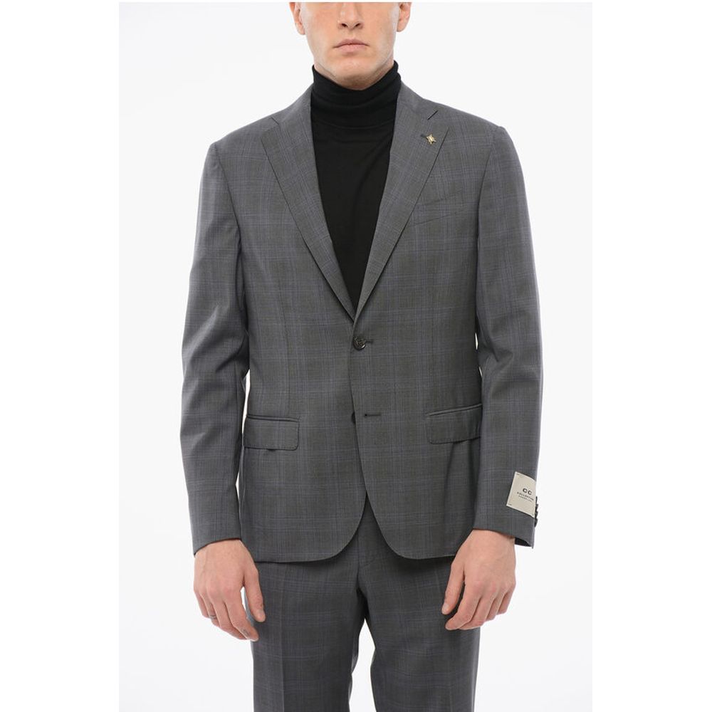 Corneliani CC COLLECTION District Check RIGHT Virgin Wool Suit - Image 2