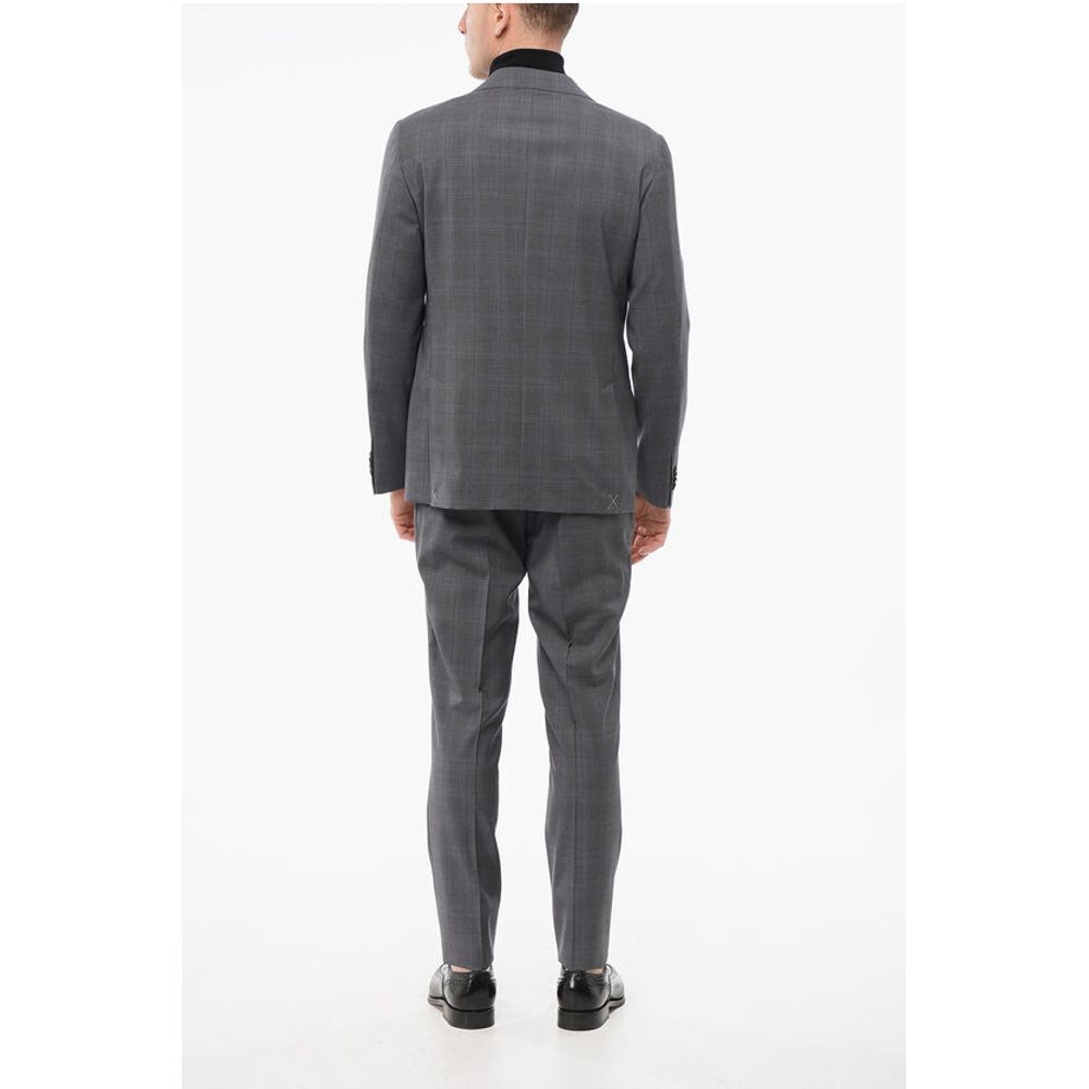 Corneliani CC COLLECTION District Check RIGHT Virgin Wool Suit - Image 4