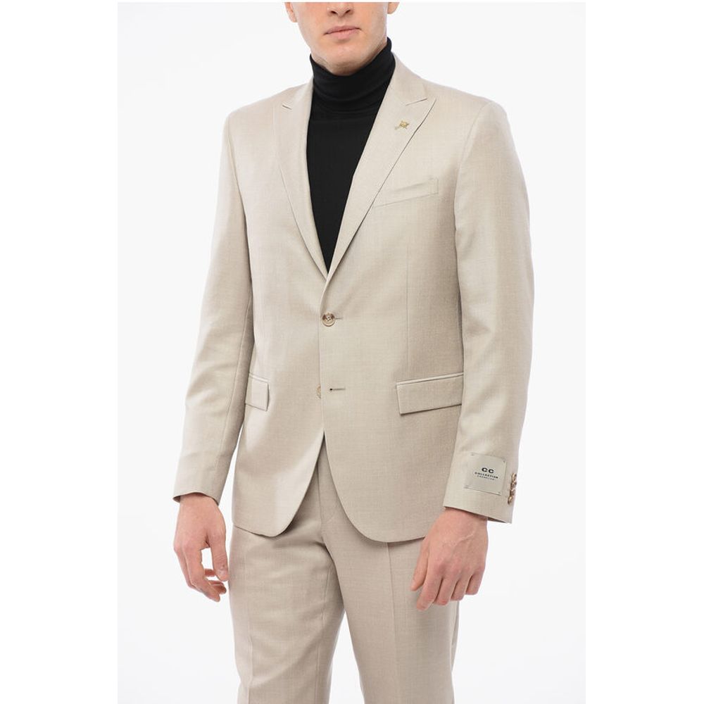 Corneliani CC COLLECTION Silk Blend REFINED Suit with Peak Lapel - Image 2