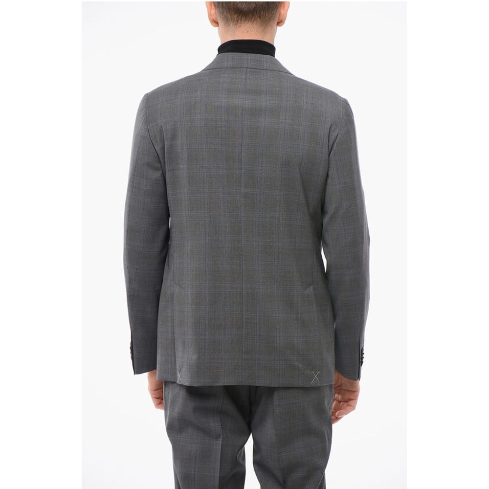 Corneliani CC COLLECTION District Check RIGHT Virgin Wool Suit - Image 5