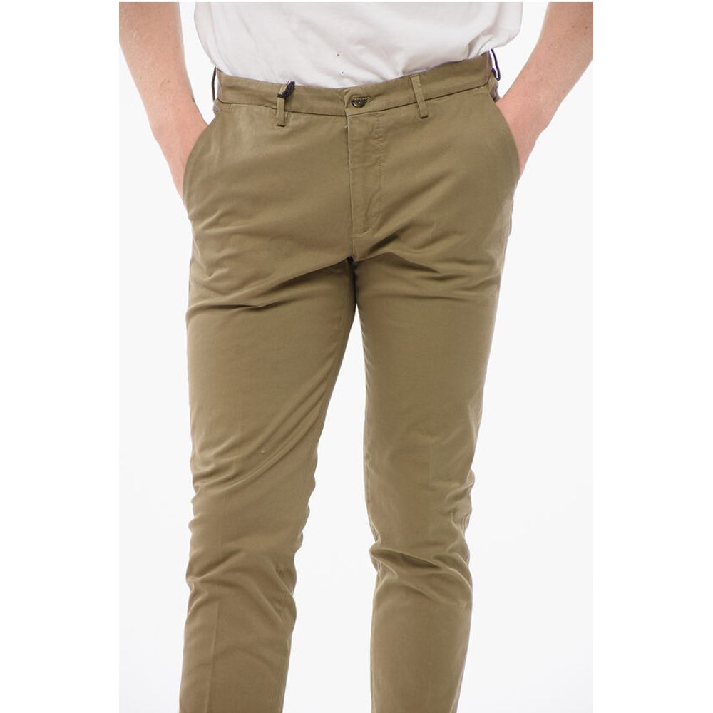 Corneliani CC COLLECTION Stretch Cotton Chinos Pants - Image 3