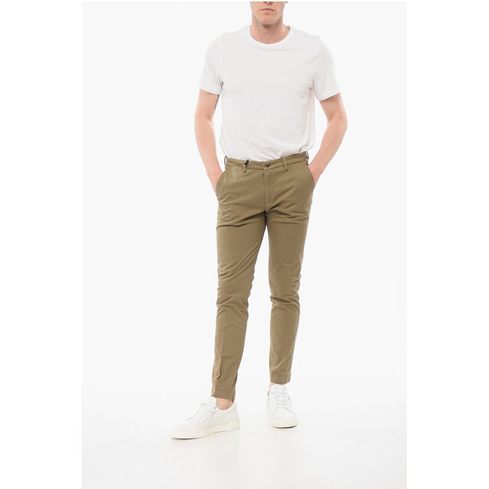 Corneliani CC COLLECTION Stretch Cotton Chinos Pants - Image 4