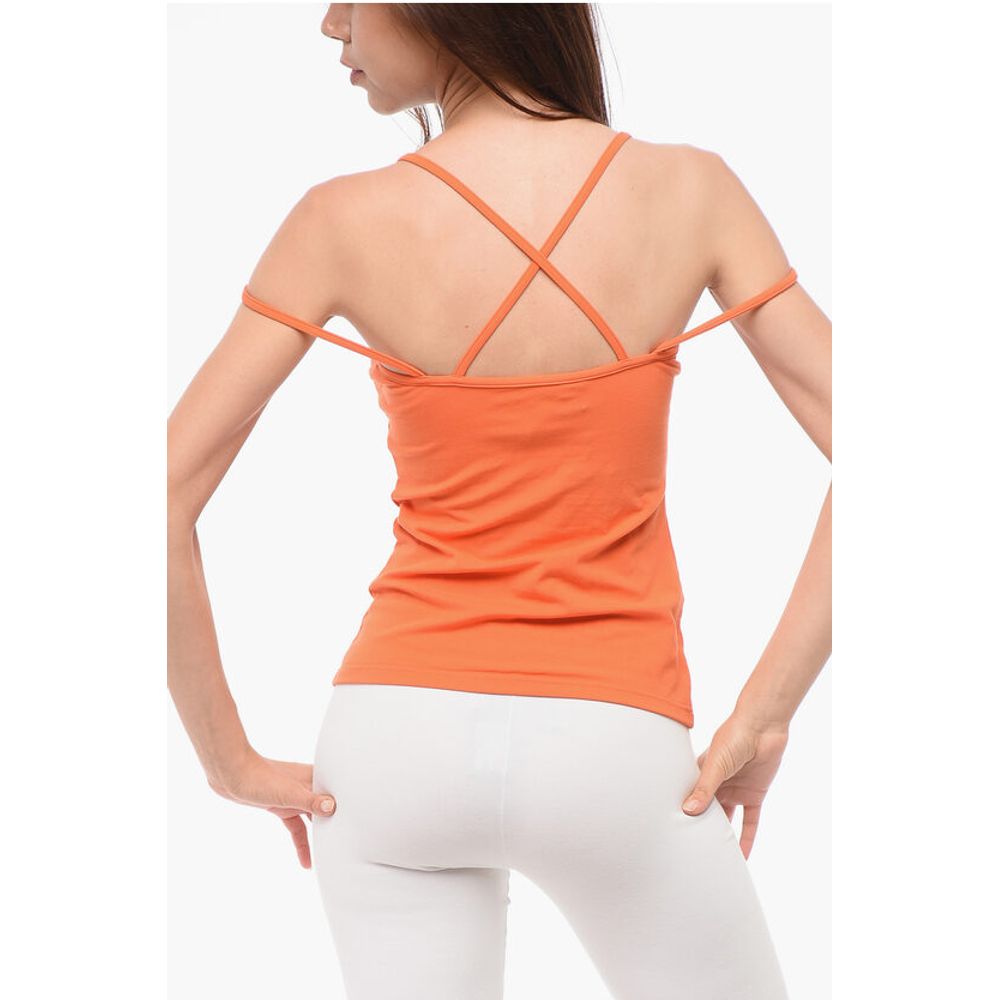 Dsquared² Cotton Blend ICON Tank Top with Criss Cross Straps - Image 2