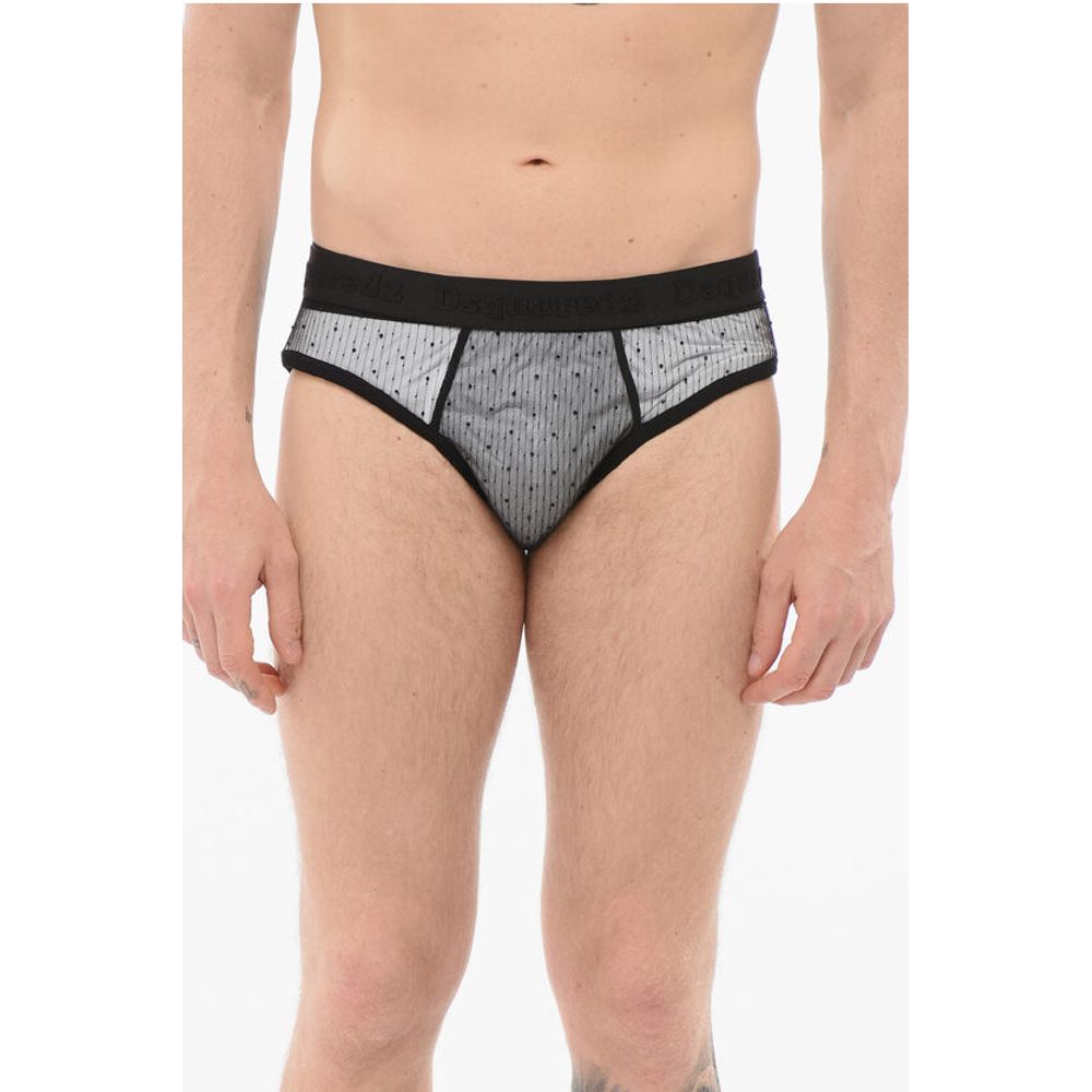 Dsquared² Rhinestoned Mesh Slip