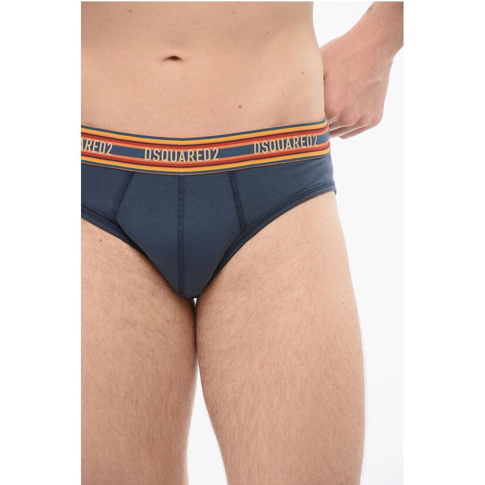 Dsquared² Cotton Slip With Striped Waistband - Image 3