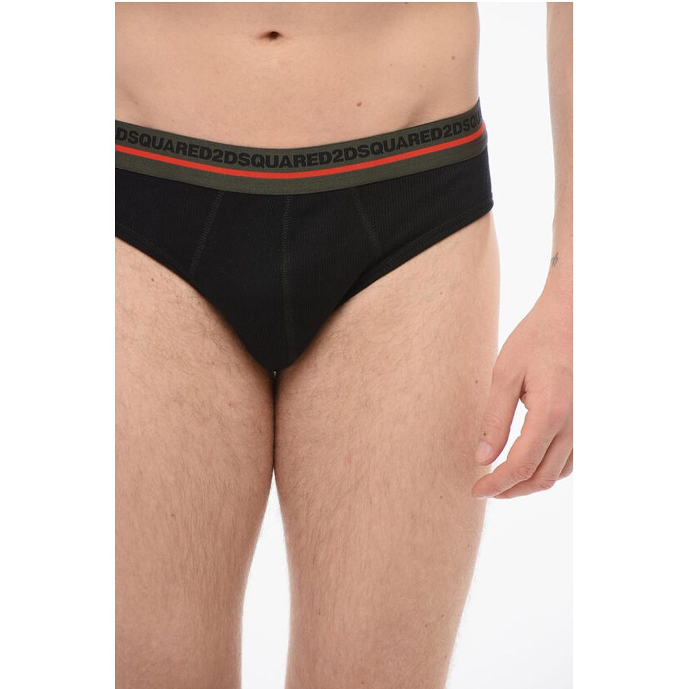Dsquared² Ribbed Cotton Boxer With Logoed Waistband - Image 3