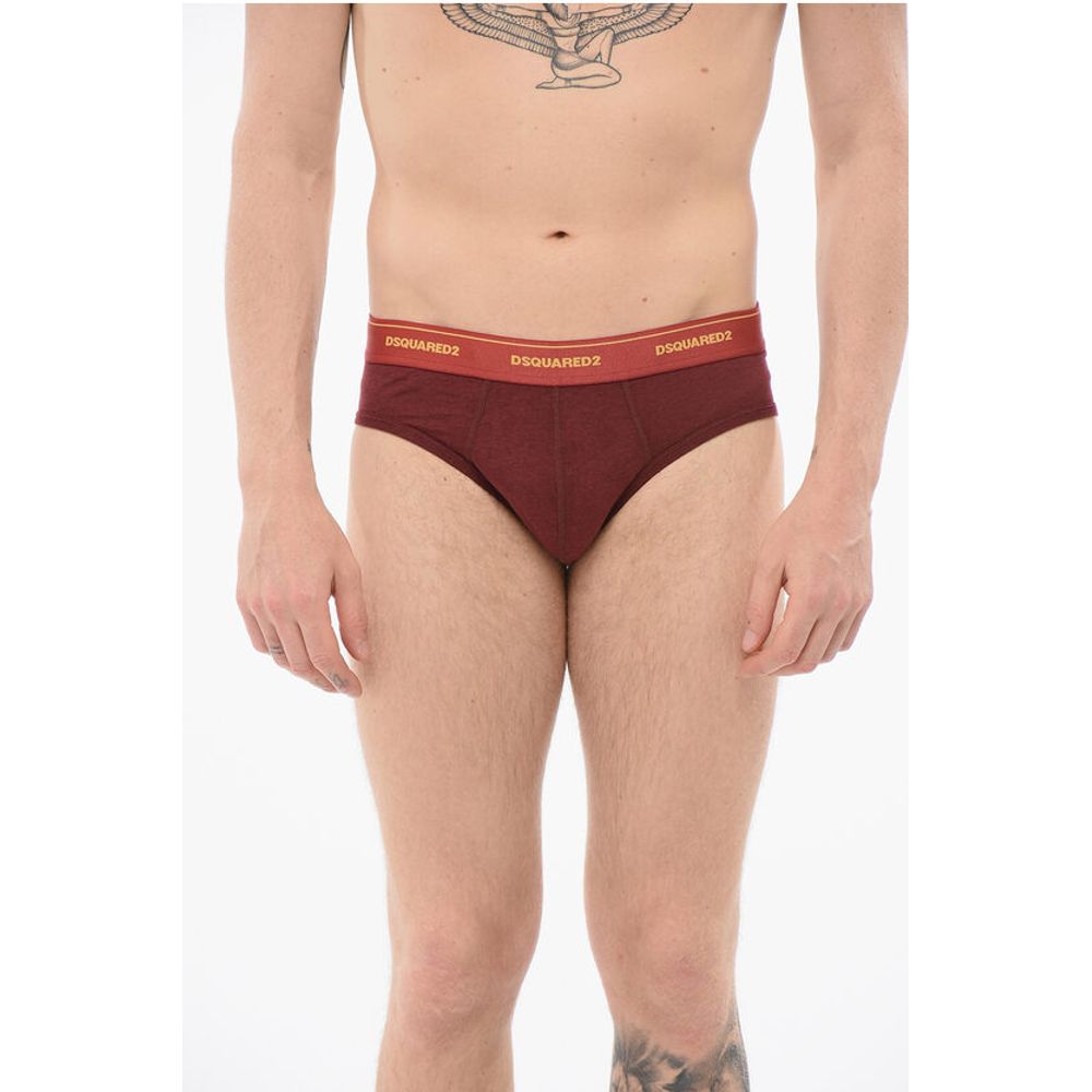 Dsquared² Cotton Slip With Logoed Waistband