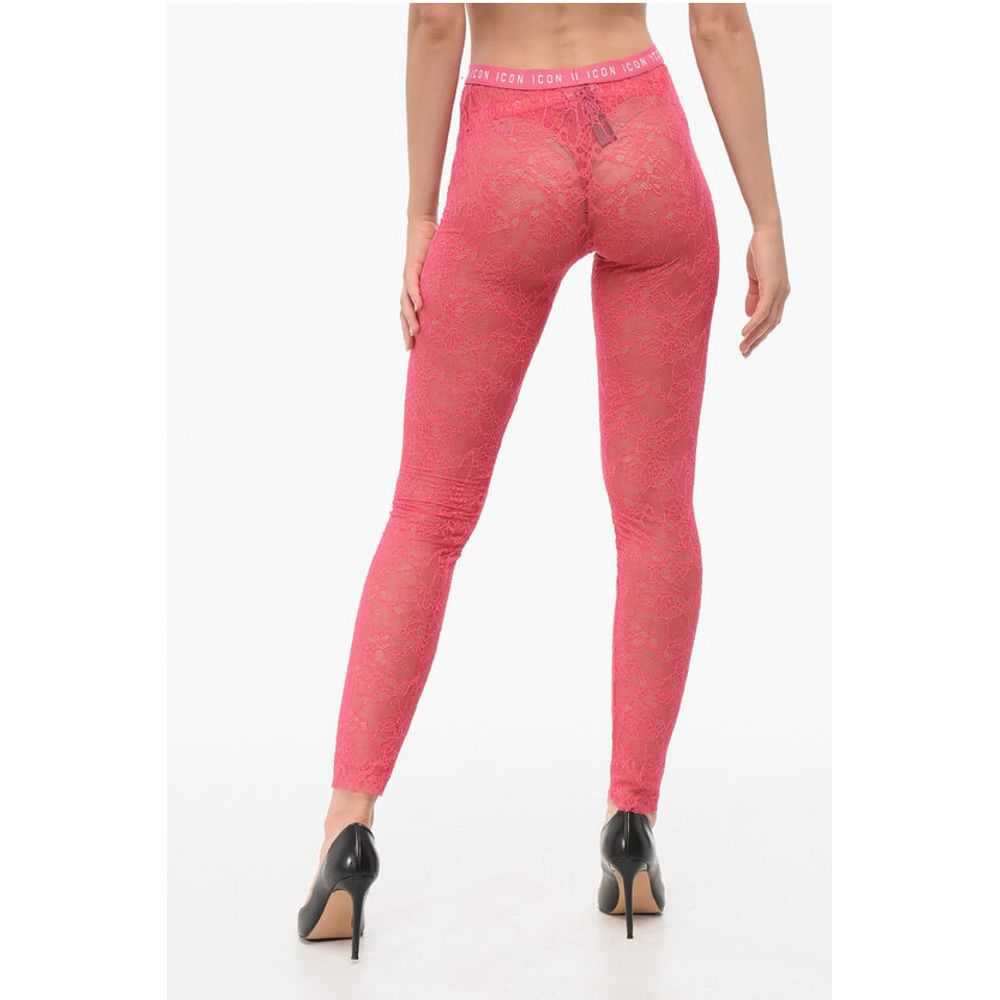 Dsquared² Sheer Lace ICON Leggings - Image 2