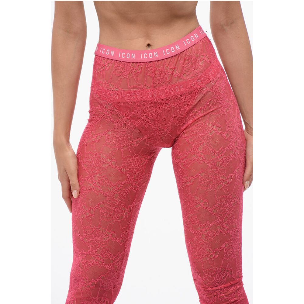 Dsquared² Sheer Lace ICON Leggings - Image 3