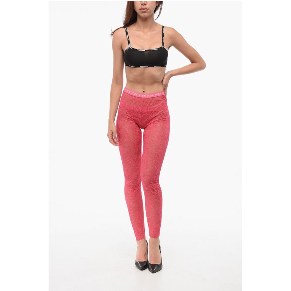 Dsquared² Sheer Lace ICON Leggings - Image 4