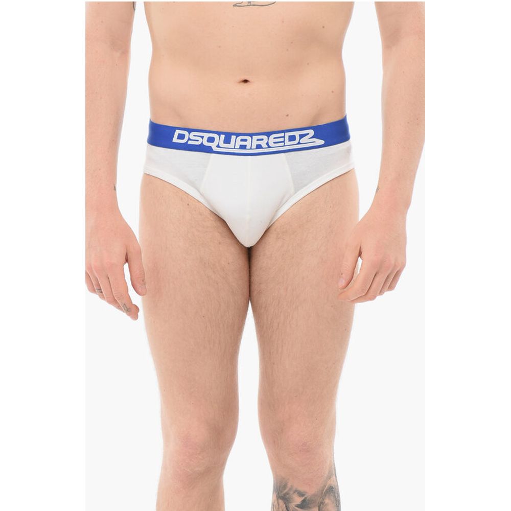 Dsquared² Cotton Slip With Logoed Waistband