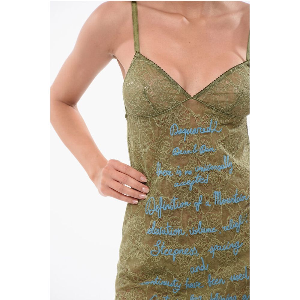 Dsquared² Lace Petticoat with Embroideries - Image 3