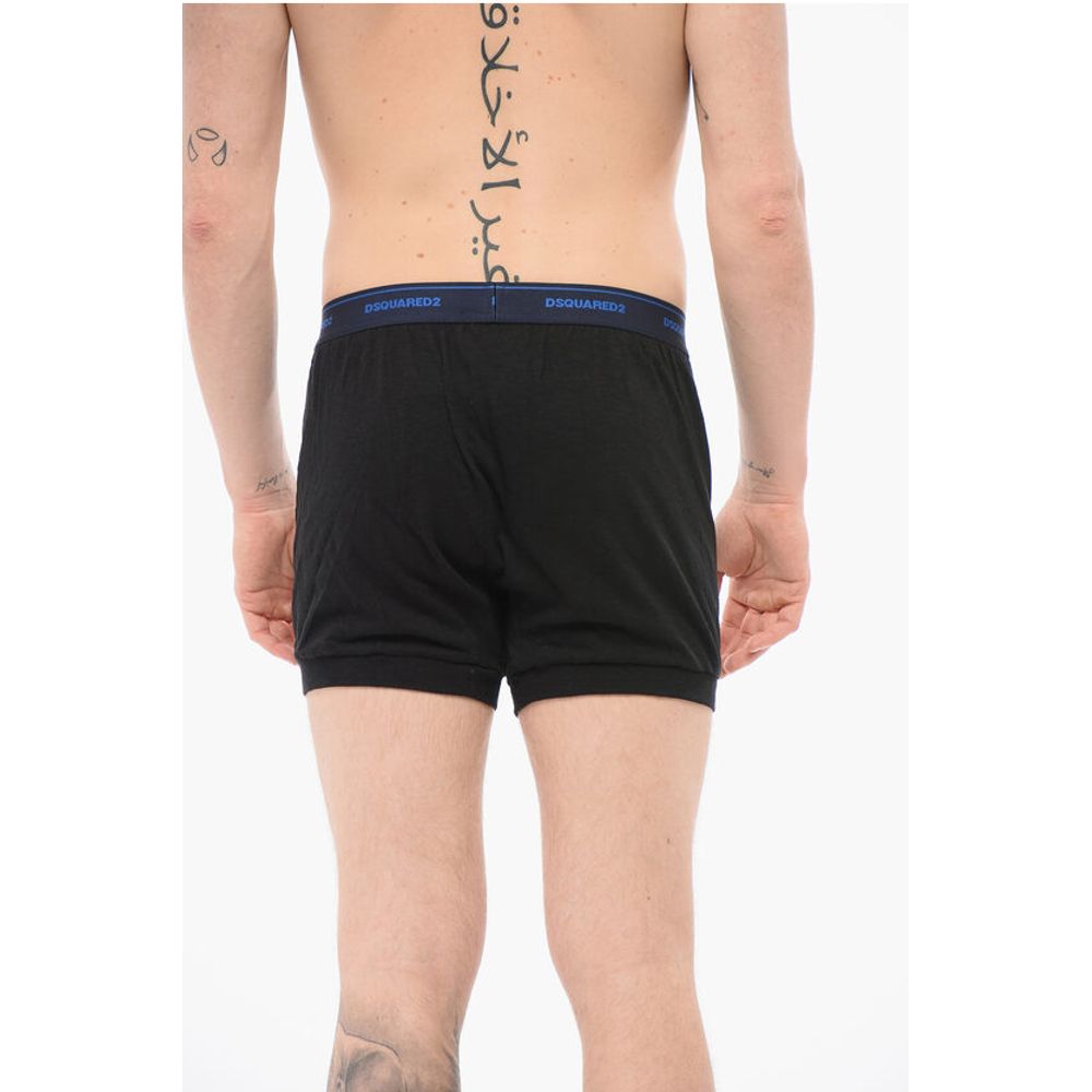 Dsquared² Cotton Blend Boxer With Logoed Waistband - Image 2