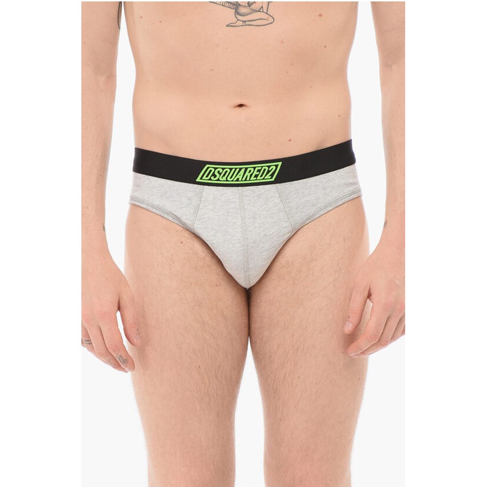 Dsquared² Cotton Slip With Logoed Waistband