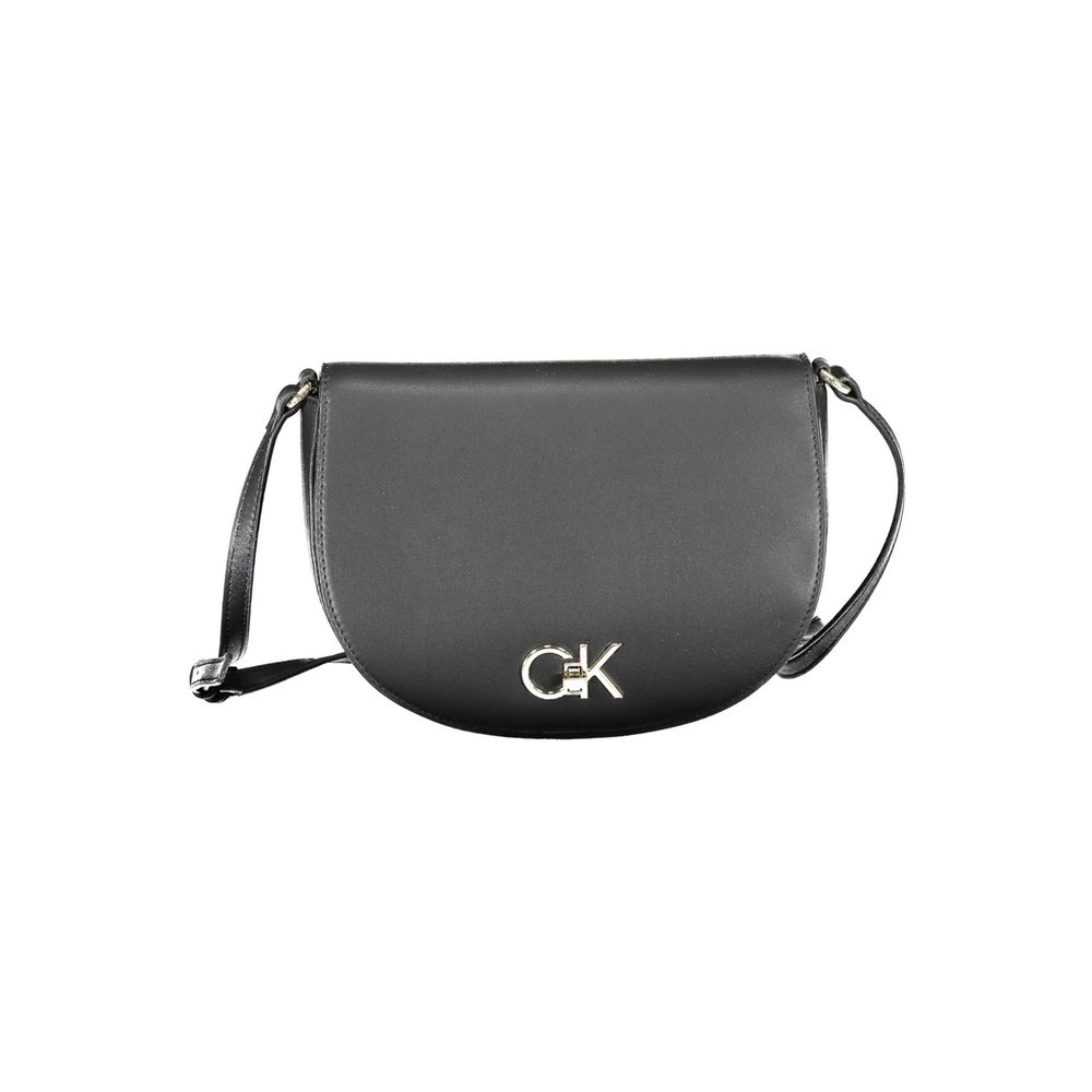 Calvin Klein Black Polyurethane Women Shoulder Bag
