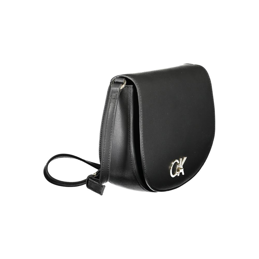 Calvin Klein Black Polyurethane Women Shoulder Bag - Image 3