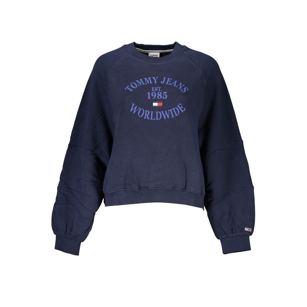 Tommy Hilfiger Blue Cotton Women Sweatshirt