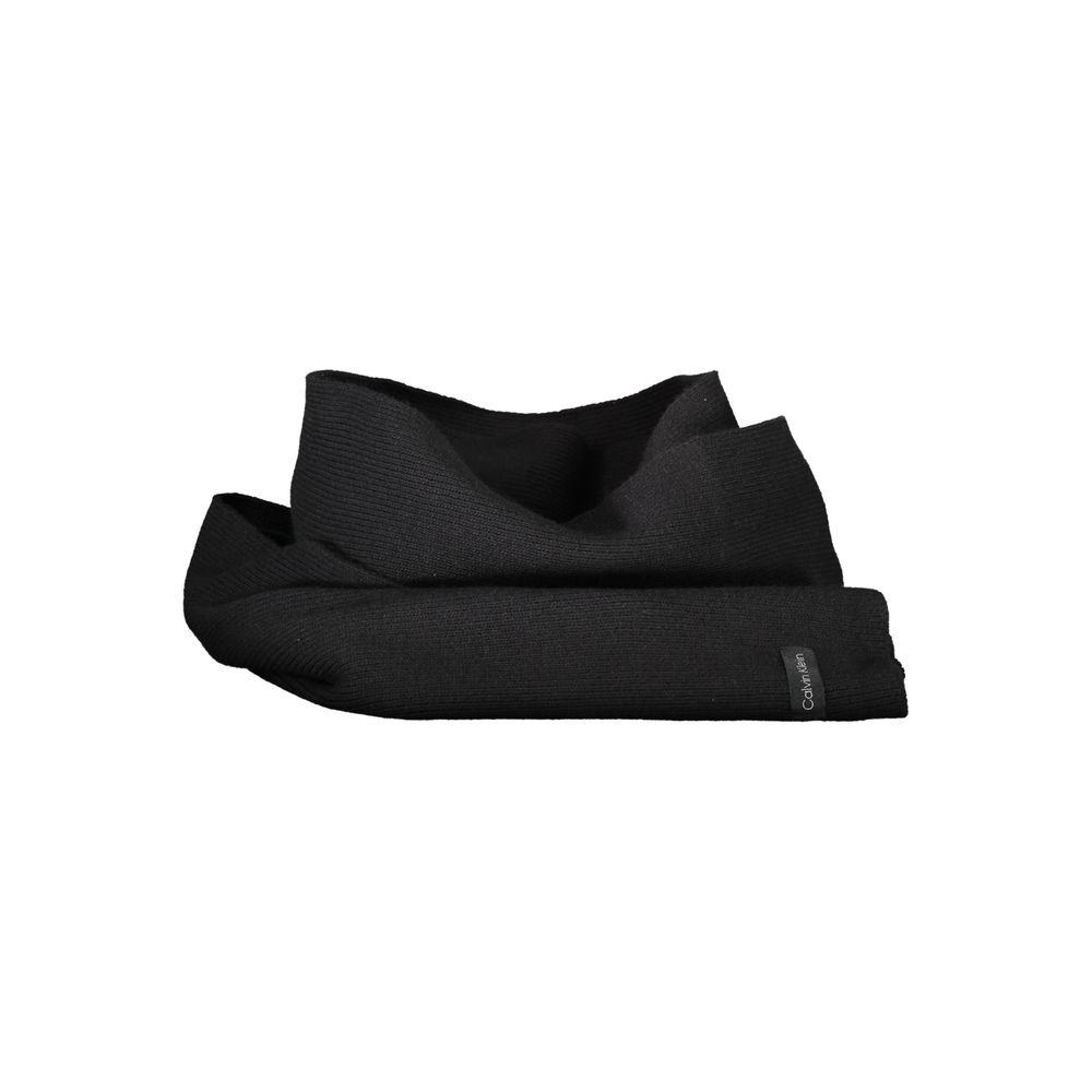 Calvin Klein Black Cotton Women Scarf - Image 2