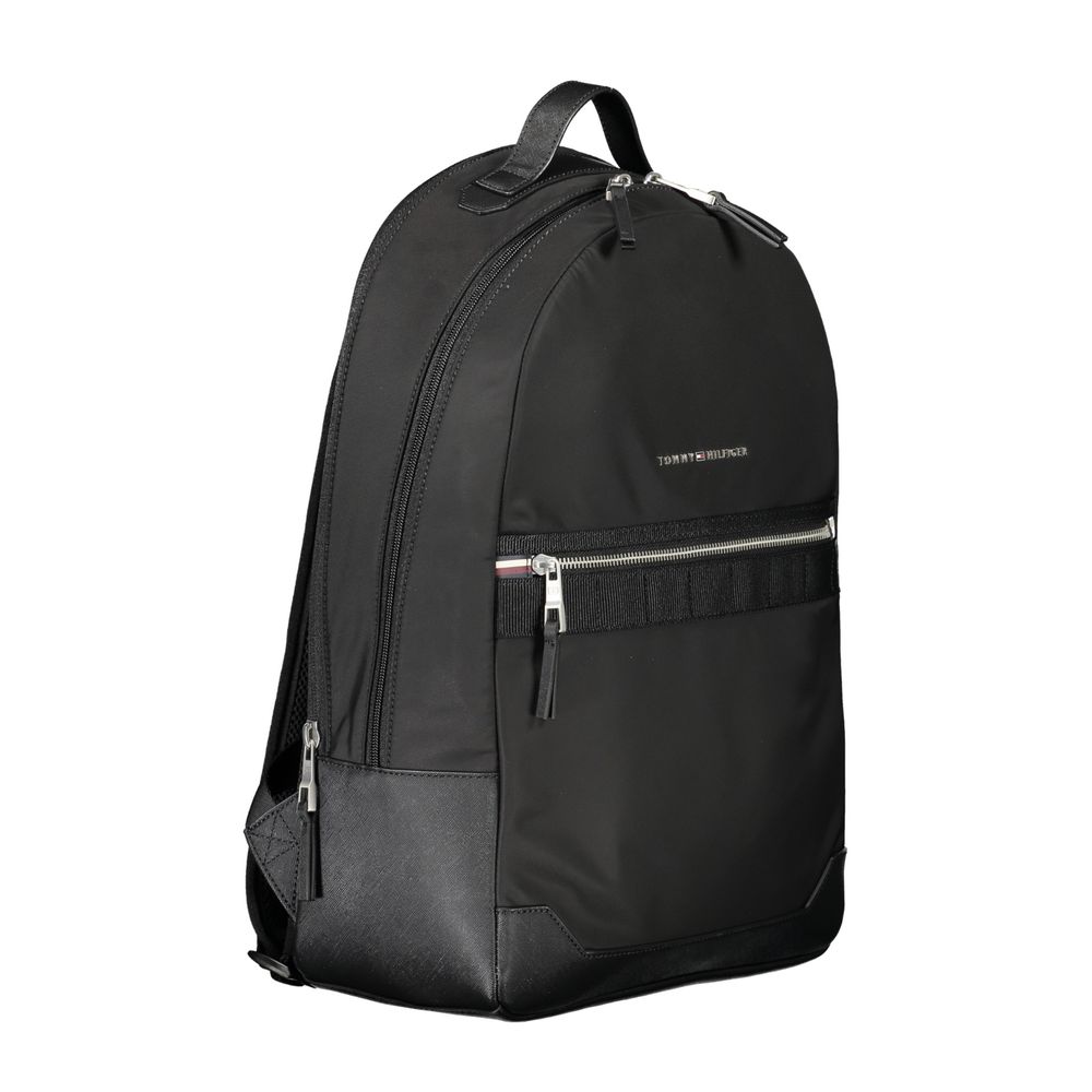 Tommy Hilfiger Black Polyester Men Backpack - Image 3