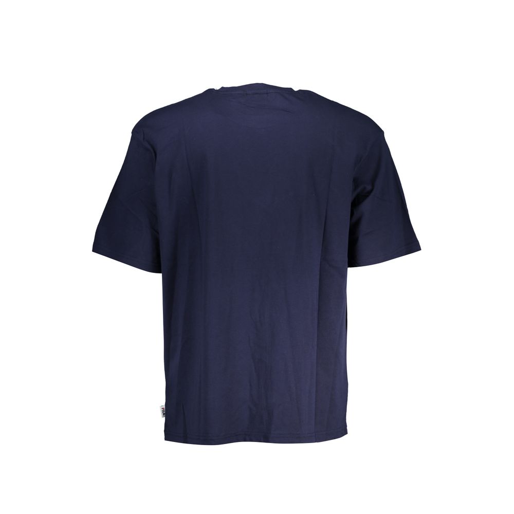 Fila Blue Cotton Men's T-Shirt - Image 2