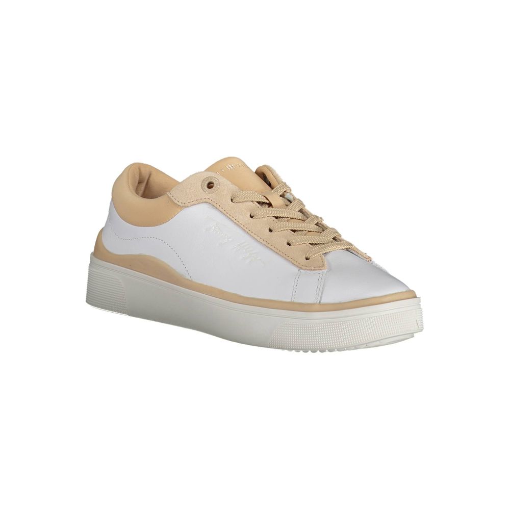 Tommy Hilfiger White Polyester Sneaker - Image 2