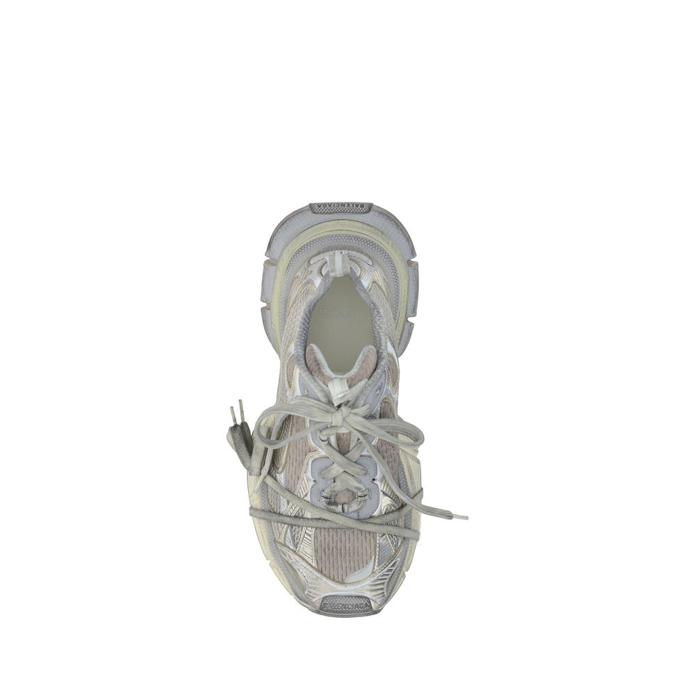 Balenciaga Gray Polyester Athletic Sneakers - Image 4